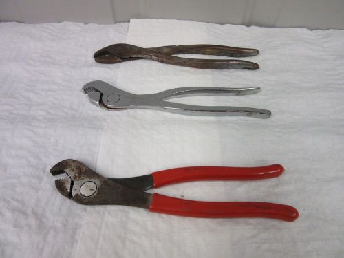 3 BATTERY TERMINAL BOLT FIXED JOINT PLIERS WILDE 410 HERBRAND 179 USED