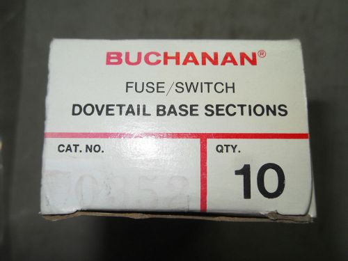 (h3) 1 lot of 10 nib buchanan 0352 fuse terminal blocks for sale