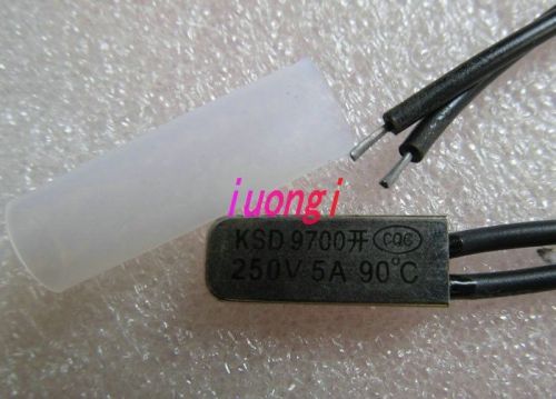 3pcs ksd9700 90?c 250v 5a thermostat temperature bimetal switch no normally open for sale