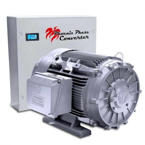 50 hp rotary phase converter - tefc, voltage display, industrial grade - pc50nlv for sale