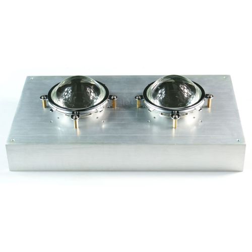 305x170x44mm aluminum alloy heat sink for 2x20w-100w led silver white for sale