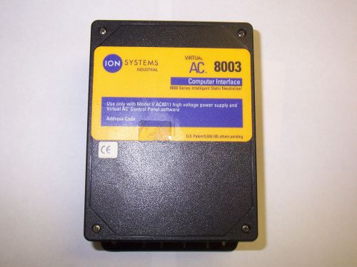 Ion systems vitual ac 8003 computer interface 91-8003 rev d * top broken* for sale