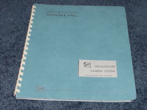 Tektronix Oscilloscope Camera System Instruction Manual--1966