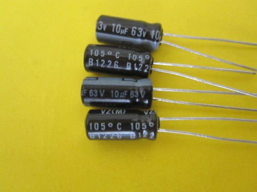 electrolytic radial capacitor 10UF/63VOLTS(4 items)