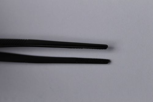 Dental tweezer  strong &amp; rounded serrated tips for improved grip,ptfe coat for sale