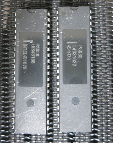 INTEL P8088 MICROPROCESSOR VINTAGE 1978 CPU 2X