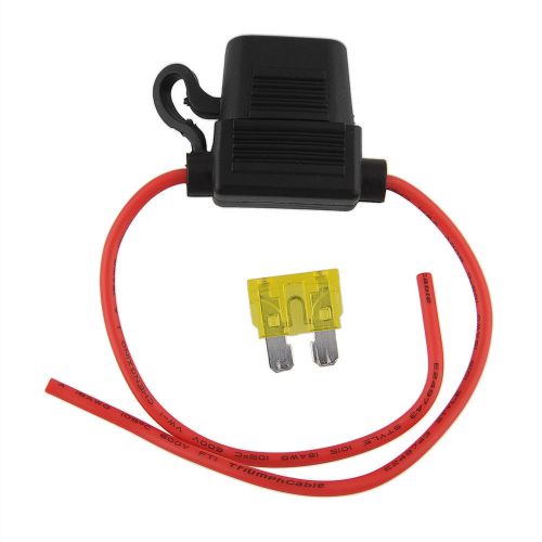 Mini blade fuse holder pre blown indicator 24v 30a amp atm waterproof in-line for sale