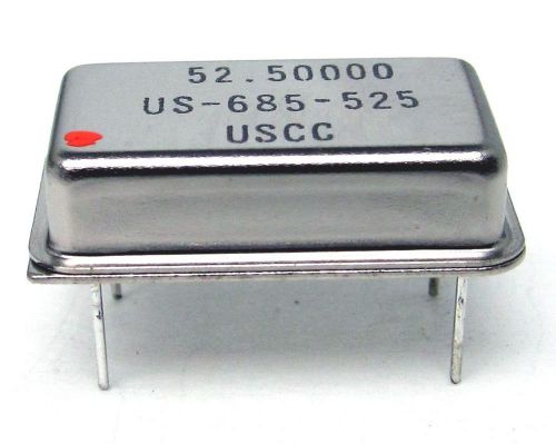 USCC Crystal Oscillator 52.50000MHz New One Lot of 5 Pcs