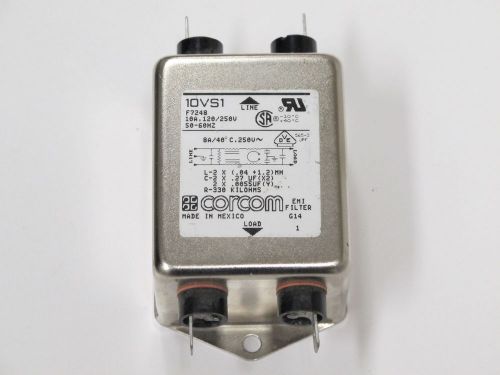 TE CONNECTIVITY / CORCOM – 10VS1 - Power Line Filter 50Hz/60Hz 10A, 120/250VAC