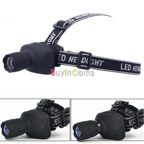 300LM T6 Zoomable 3W 3 Modes Cree LED Head Lamp Headlight Cycling Hiking Stable