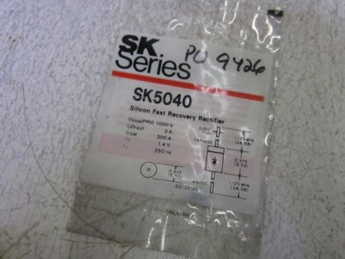 LOT OF 8 SK SERIES SK5040 SILICON FAST RECOVERY RECTIFIER *NEW IN A FACTORY BAG*