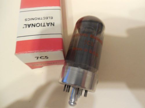 National electronics electronic electron vacuum tube 7c5 8 pin new in box for sale