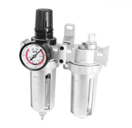 Sfr-300 pneumatic filter regulator air source treatment unit w reset gauge for sale
