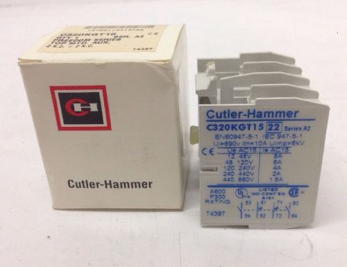 CUTLER HAMMER FREEDOM SERIES AUX. CONTACTS TOP MOUNTED C320KGT15 *NIB*