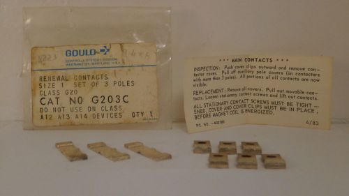 GOULD SIZE 1 RENEWAL CONTACTS G203C *NEW SURPLUS IN ORIGINAL PACKAGING*