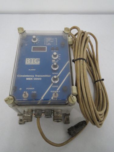 Btg mek-2000 220v-ac pulptec consistency transmitter b402504 for sale