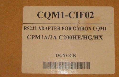 lot of 2 x New Omron PLC CQM1-CIF02  cable
