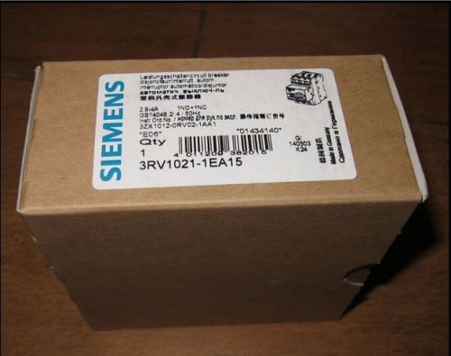 1PCS NEW Siemens Motor protection circuit breaker 3RV1021-1EA15