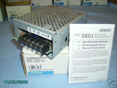 NEW Omron S82J-02524D Power Supply 100-240VAC to 24VDC - BRAND NEW IN BOX - BNIB