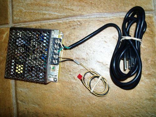 POWER SUPPLY, 12V, 2.1A, MODEL S-25-12, BY &#034;MEAN WELL&#034; WITH POWER CORD