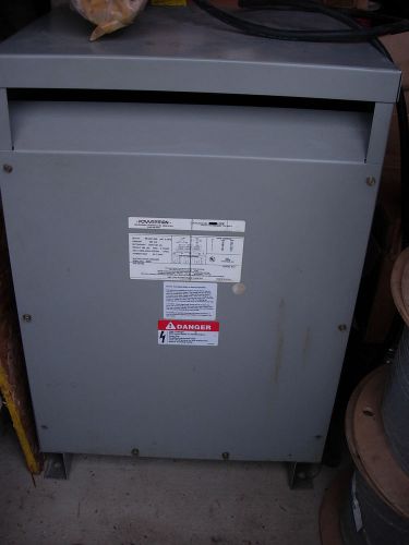 Powertran 20 kva speciality transformer 480 volt - 240y/139(x) - used for sale
