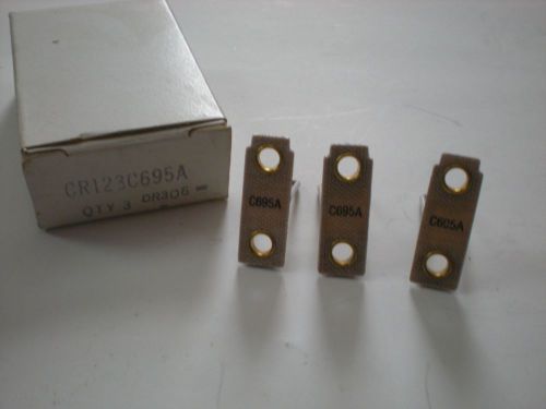 (BOX OF 3) GENERAL ELECTRIC CR123C695A C695A OVERLOAD HEATER ELEMENT NEW