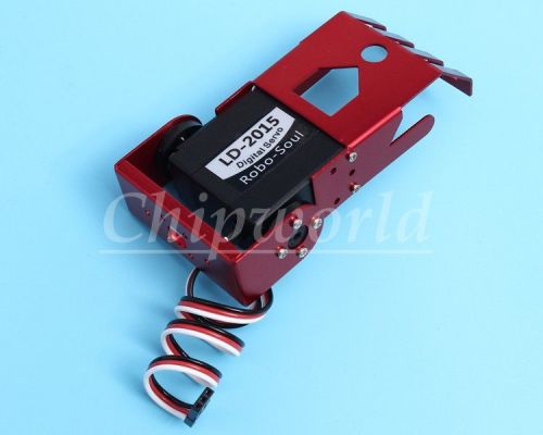 Red 1DOF Mechanical Claws Non-mergeable LD-2015 Digital Servo for Robot Car