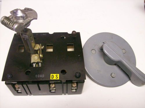 Westinghouse 100 amp de-ion visi-flex switch 3 pole 657d782g17 w/handle for sale