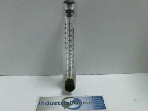 USED KING INSTRUMENTS  Flow Meter  5&#034;/PVC/EPR/BR/2.0 GPM
