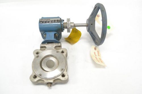 Dezurik bhp 9438672 cf8m manual 150 flanged 3 in butterfly valve b246884 for sale