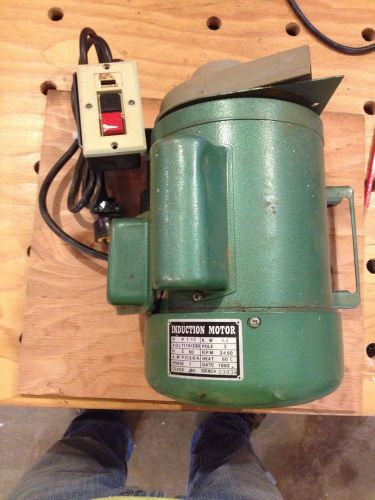 1 1/2 HP Electric Induction Motor Off A Grizzly Table Saw
