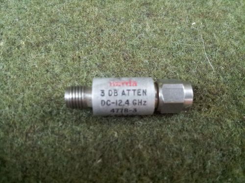 Narda 4887-3 dc 12.4 ghz 2 watts m3933/14-01 attenuator for sale
