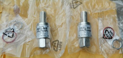 Polyphaser dsxl-me 700-2700 mhz dc blocked coaxial surge protection 2 pcs. new for sale