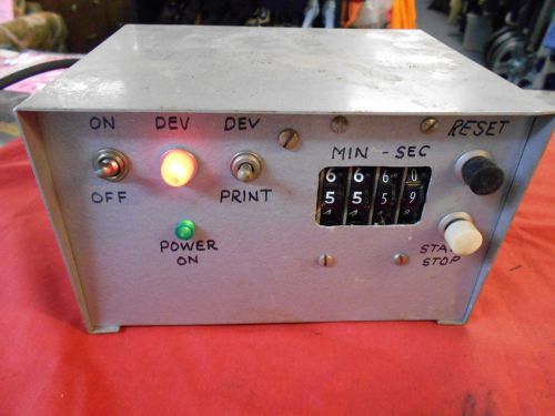 Engineering timer counter machinepower start stop reset electronics steampunk for sale