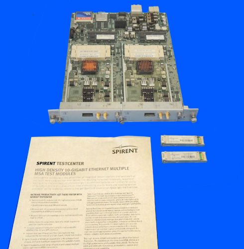 Spirent MSA-2001B TestCenter 10GB Test Module XFP-4001A Boards Bundle / Warranty