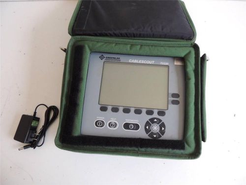 GREENLEE TEMPO TV220 CABLE SCOUT TDR CABLE TESTER FOR CATV    TV 220 CALIBRATED