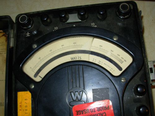 Vintage Westinghouse Portable Ammeter Type PY-5 DC circuits untested 1987 as-is