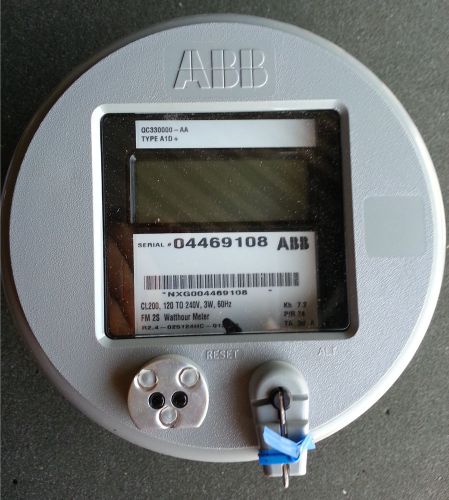 Abb qc330000-aa a1d+ cl200 120 to 240v 3w 60hz fm 2s watthour meter *new* for sale
