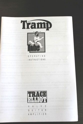 Trace Elliot - Operating Instructions - Tramp Tube