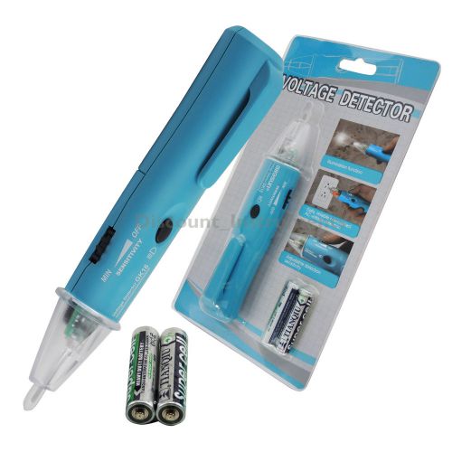 Ac non-contact electric voltage detector tester pen 1000v w/ led, buzz indicator for sale