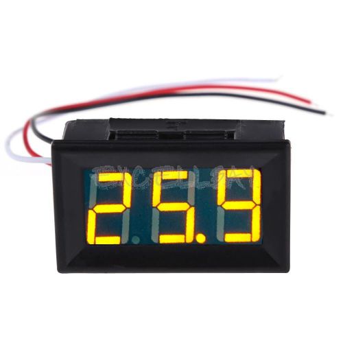 New DC 0-10V 0.56 Inches Yellow LED Voltage Display Digital Voltmeter Panel E0Xc