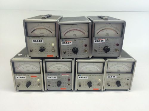 (5x) hp 3400a rms voltmeter &amp; (2x) hp 400e ac voltmeter for sale