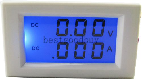 0-19.99v/0-1.999a digital lcd dc voltmeter ammeter volt amp panel meter monitor for sale