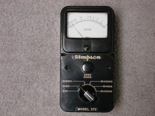 Simpson Ohmmeter Model 372
