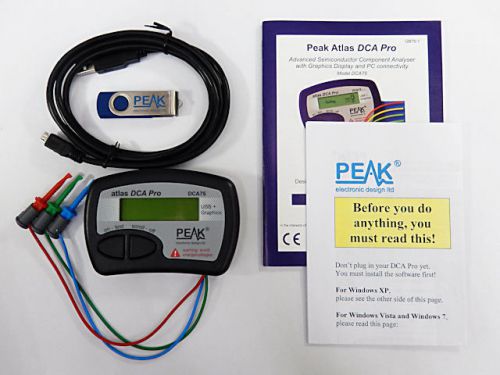 Peak dca75 atlas advanced semiconductor analyser w/ curve tracing for sale