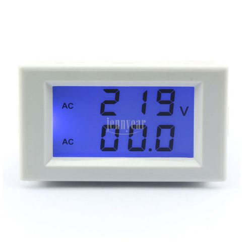 220V Digital LCD Voltmeter Ammeter Gauge AC 200-500V/50A Current Transformer