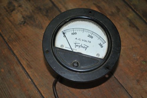 Triplett Model 331-S AC Volt Meter 0-300 VAC