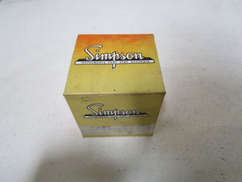 SIMPSON 1357 PANEL METER 0-10 AC AMPERES *NEW IN A BOX*