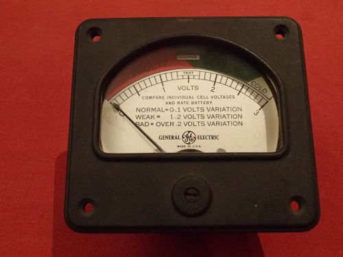 GE VINTAGE DASH MOUNTED BATTERY METER 4120396-A MADE IN USA