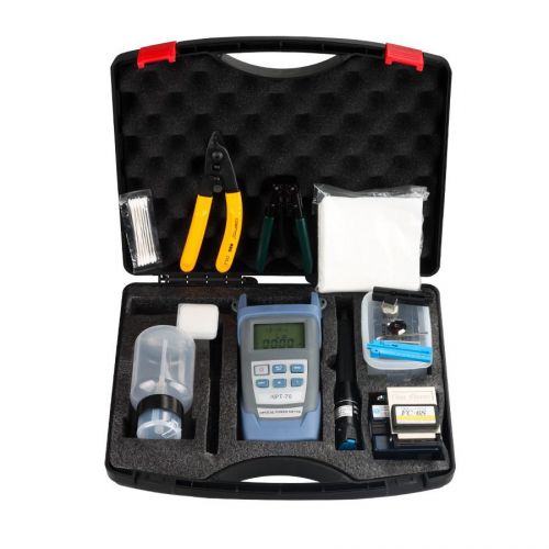 Ftth tool kit tool fiber optical power meter fc-6s +10mw visual fault locator for sale